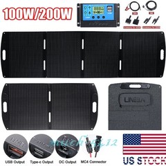 100W 200W Portable Folding Solar Panel Kit Solar Charger for Power Station Camp