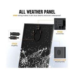 200 Watt Solar Panel 18BB, 25% High Efficiency, N-Type 12V 200W Solar Panel, …
