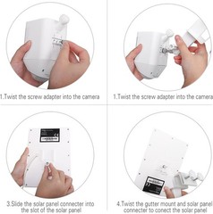 Universal 2-in-1 Weatherproof Camera Mount for Ring Solar Panels & Spotlight Cam
