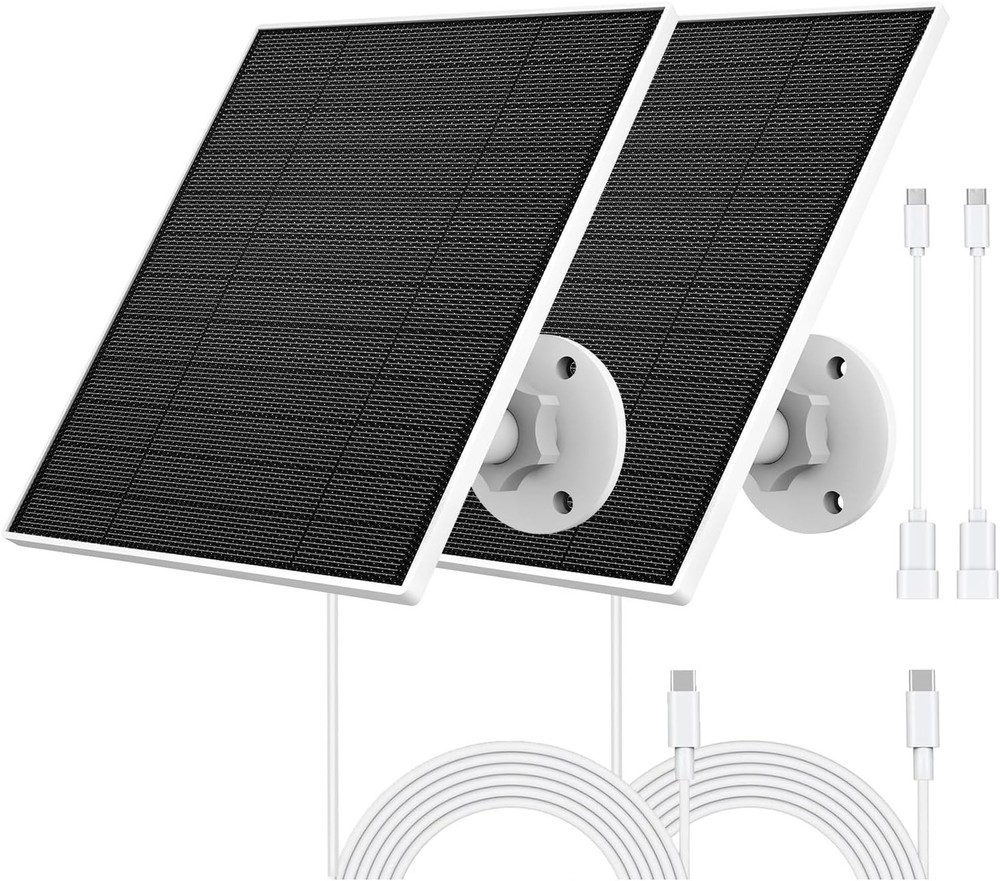 Solar Panel Eufy Camera 5W Solar Panel Compatible W/ Eufycam 3/3C/2/2 Pro/2C/2C