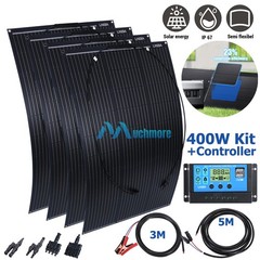 100W 200W 400W 18V Solar Panel Kit & PWM Controller Waterproof for Outdoor RVs