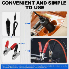 30W Solar Panel 12V Trickle Charger Battery Charger Kit Maintainer Boat Car RV