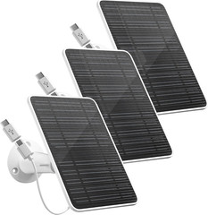 Solar Panel for Security Camera, 5V 4W Solar Panels Charger Compatible with Eufy