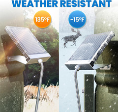 12V Solar Panel for Deer Feeder: 1.7W Waterproof Solar Battery Charger with Moun