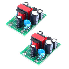 2PCS PCB Based AC DC Isolated Power Supply 110V 220V Input 12V 5V Output Module
