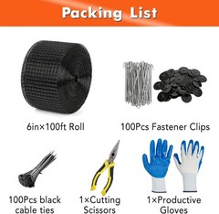 6in x 50/100/120ft Solar Panel Bird Guard Critter Guard Roll Kit Tire Wires US