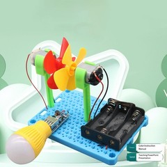 Luminous Wind Turbine Assembly Kit for Learning Renewable Energy Concepts