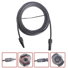 High Quality Solar Panel Extension Cable Wire Connector 10 AWG 15ft 1 Pair