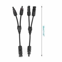 Solar Y Branch Connectors Solar Panel Parallel Connectors 1 to 3Solar Adapter US