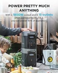 EcoFlow Delta 2 Power Station Smart Extra LiFePO4 Battery 1024Wh Backup Used