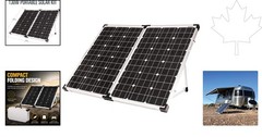 130W Off-Grid Solar Panel with Adjustable Legs – Lightweight & Portable Solution