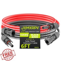 JXMXRPV Solar Extension Cable 6.6FT 10AWG