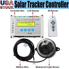 LCD Single Axis Solar Tracker Controller DIY Solar Panel Auto Tracking Track Kit