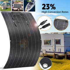 200W Flexible Solar Panel ETFE Portable Power Mono Camp Home RV Battery Charge
