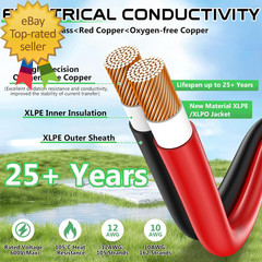10AWG XT60 Solar Cable- Solar to XT60 Cable 3FT XT60 Charging Adapter for RV Pow