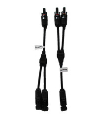 BougeRV MC4 Y-branch connectors used for parallel connections in solar power