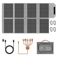 80W Portable Solar Panel Foldable Monocrystalline Solar Panel Charger Camping RV