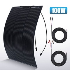 100W Mono Solar Panel Kit High Efficiency Home RV Rooftop Camping Off-Grid Power