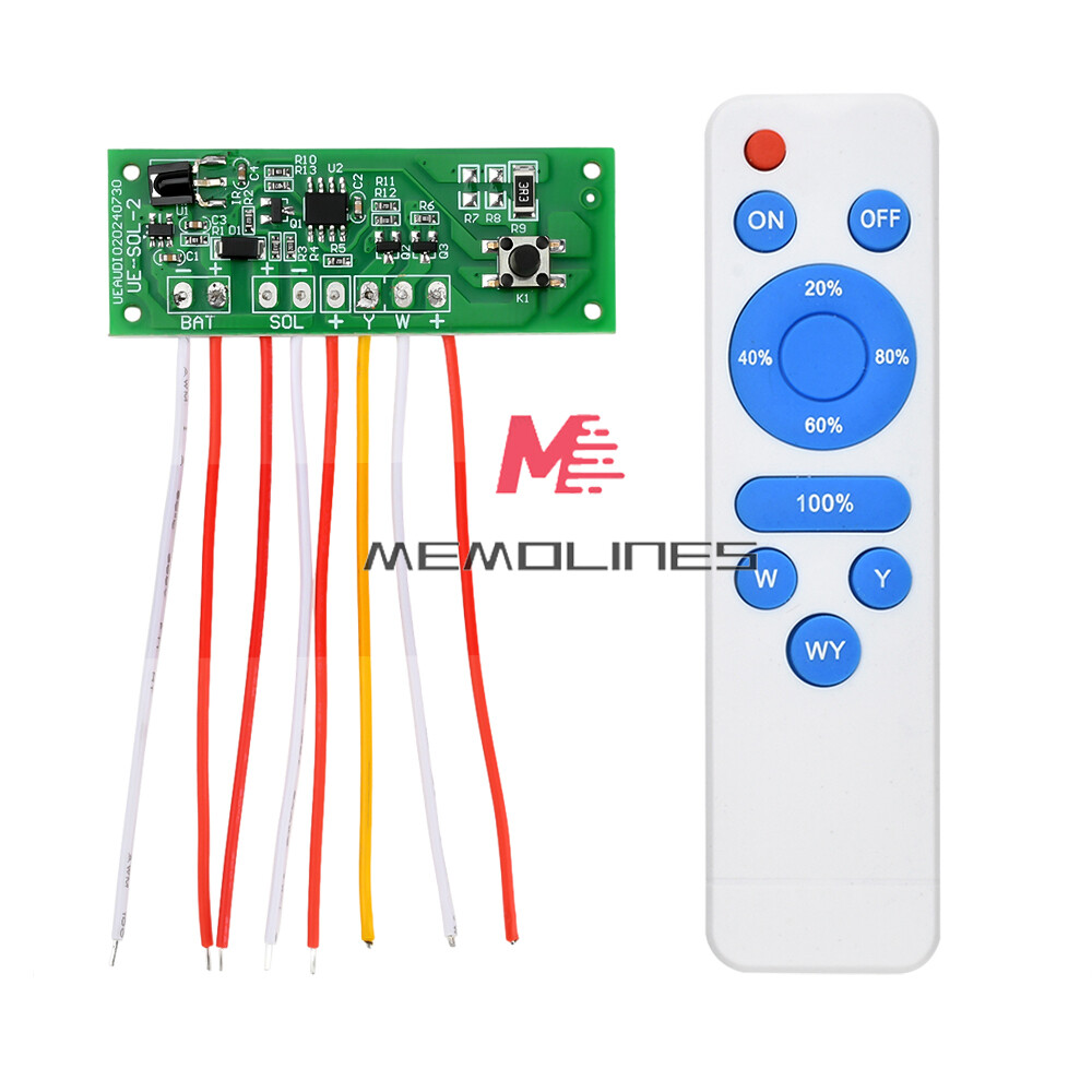Dual Color Solar Light Circuit Board Solar Wall Light Remote Control Drive Board