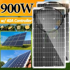 150W 300W 600W 900W Watt 12V/18V Solar Panel Mono High Efficiency PV for Sunshed