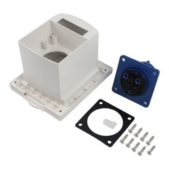 External Waterproof 16A Mains Socket for RV Trailers Campers IP44 Protection