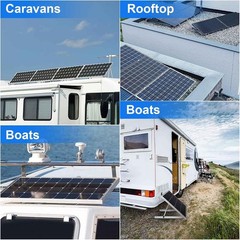 Adjustable Solar Panel Brackets – 45″ Mount Rails | 2 Sets