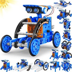 Solar Robot Kit 13-in-1 STEM Educational Building Experiments Kids Birthday Gift