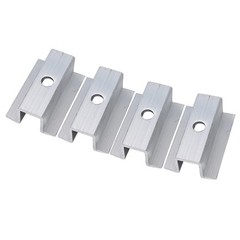 4/10x Solar Middle Clamp PV For Frame Height 25-50MM Aluminum Alloy Clamp Set