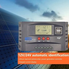 Solar Panel Controller Battery Charge Controller Automatic Tracking LCD Display