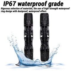 Waterproof Adapter Connector Extension Solar Panel Y / T Branch Cable Connection