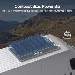 Renogy Shadowflux Solar Panels, N-Type Anti-Shading Panels for 12V/24V Systems w