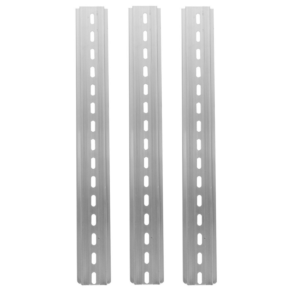 3 Pcs Aluminum Rail Aluminium Din for Electrical Components Industry Rails