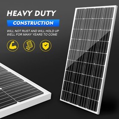 200 Watts Solar Panel 12 Volt Mono Off Grid Power For RV Boat Caravan Motorhome