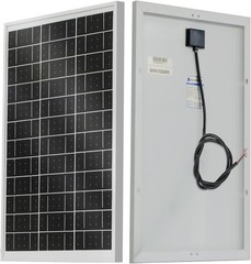 Eco-Worthy Monocrystalline Solar Panel Off-Grid Battery Charger RV Boat 25W 12V