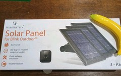 Wasserstein 3 Pack Solar Panels For Blink Outdoor Cameras BLACK
