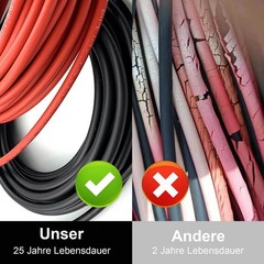 100FT 10 AWG Solar Panel Extension Cable PV Wire Solar Connectors Pair 6mm²