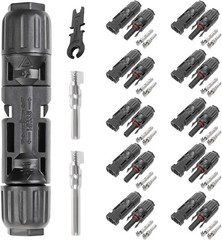 20PCS Waterproof MC4 Solar Connectors with High Voltage Safety – Complete Kit
