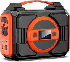 Portable Power Station 300W, Outdoor Solar Generator Backup Battery Pack 220Wh/6