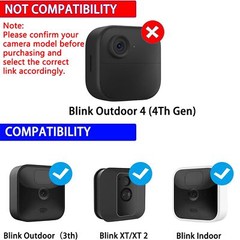 3-Pack Solar Panel for Blink Outdoor Camera 13.1ft Cable IP65 Wall Mount