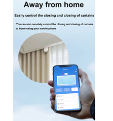 Simplified Installation of Smart Curtains Using For Tuya Wifi Robot System