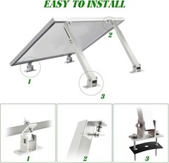 Adjustable Solar Panel Rack 14-27IN – Supports Up to 450W – Easy Mount
