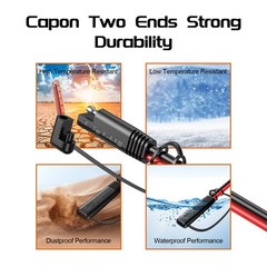 25FT 16AWG SAE Extension Cable with Quick Disconnect Connector for Automotive, S