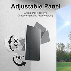 Solar Panel for Tapo Outdoor Security Camera, 5W Solar Charger Compatible with T