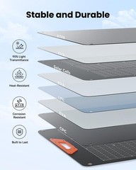 100W Portable Solar Panel for Power Station – 24% Efficiency Bifacial Solar P…