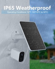 Solar Panel for Security Camera, 5W Solar Panel Charger Compatible with Eufyc…