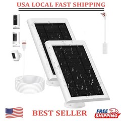 Solar Panel for Ring Camera 2Nd Generation 2 Pack 5W Solar Panel with 10FT/3M
