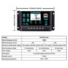 15000W Solar System Kit 100A Controller DC12V AC 110V 220V 2pcs Flexible PanelC1
