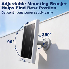 Solar Panel Carger for Ring Spotlight Cam Plus/Pro and Stick Up Cam Battery