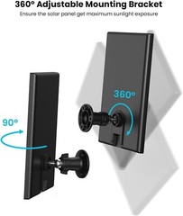 ieGeek Type-C Solar Panel for Outdoor Security Camera Home Battery CCTV System