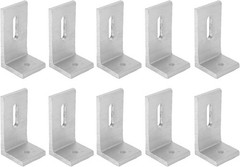 10-Pack Heavy-Duty Aluminum Alloy L-Foot Solar Mounts Photovoltaic Panel Mountin